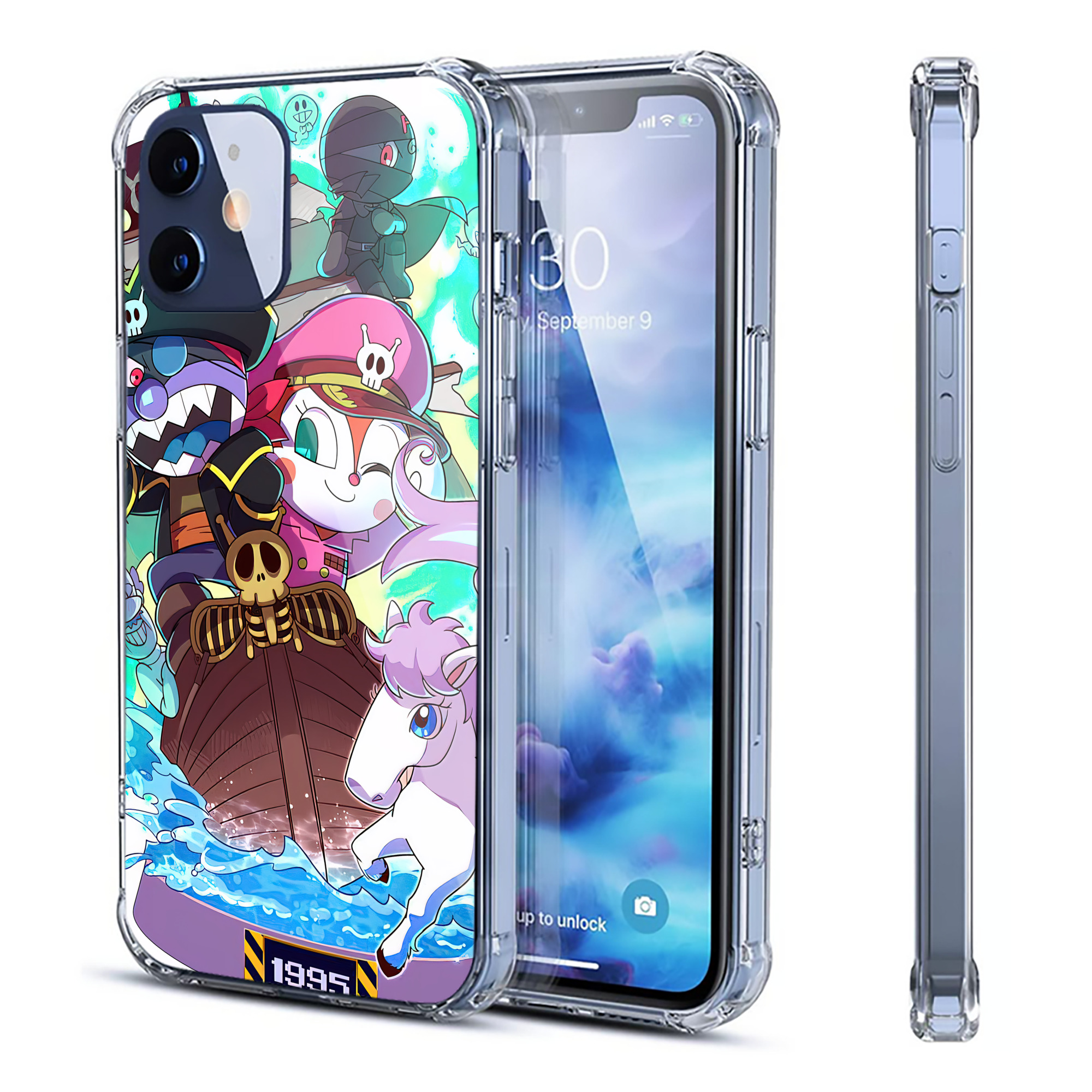 （画像用） アンパンマン Anpanman 【iPhone 12シリーズ対応】透明スマホケース（クリアソフトケース）